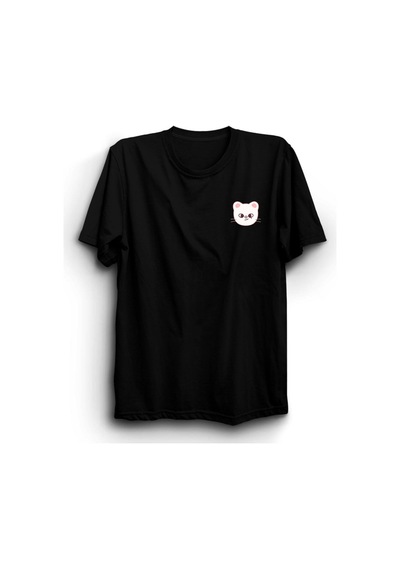 Stray Kids Skzoo Jiniret Karakter Baskılı Unisex %100 Pamuk Siyah T-shirt SIYAH