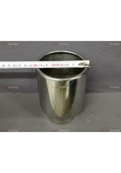 Tek Çıkışlı 100mm Egzoz Ucu Yuvarlak Düz
