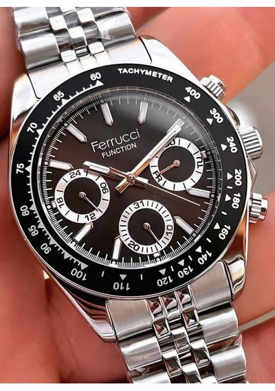 Ferrucci Fcf 1025 03648m.04 Fonksiyonlu Erkek Kol Saati Metalik Gri