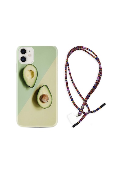 Apple Uyumlu iPhone 13 Kılıf Rasta Boyun Askılı Dog In The Dress 1364