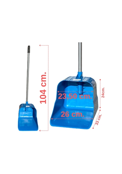 Mastermop Metal Saplı Endüstriyel Çöpçü Faraşı 12'li