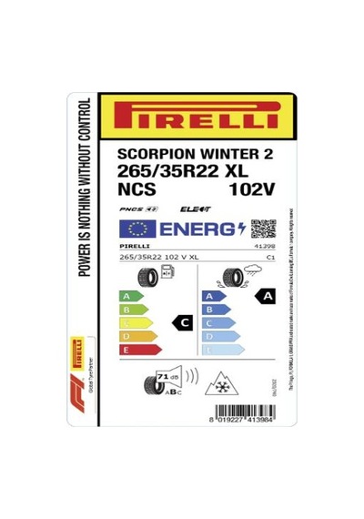 Pirelli 265/35 R22 102V XL Scorpion Winter 2 Elect Pncs Kış Lastiği 2026