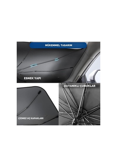 Renault Symbol Dacia Sandero Opel Corsa Ford Ka Peugeot 208 Uyumlu Oto Şemsiye Yeni - Hs08371736-5