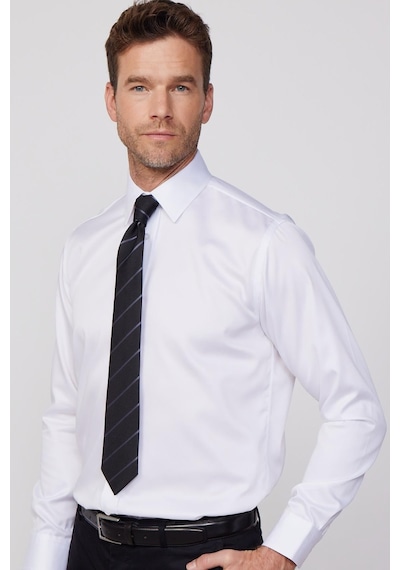 Tudors Klasik Fit Non Iron Beyaz Erkek Gömlek-29756-beyaz Beyaz