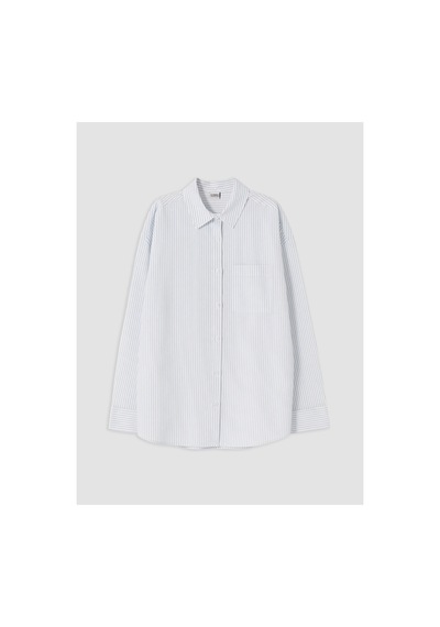 LC Waikiki Alıta Cıty Farkıyla Lcw Kids Lila Çizgili Loose & Bol Kız Çocuk Gömlek Lila - 930172582 Lila