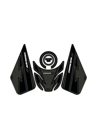 GP Kompozit  Yamaha MT-09 Tracer 2021-2024 Uyumlu Tank Pad Seti Siyah