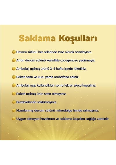 Bebelac Gold 1 Devam Sütü 0-6 Ay 800 Gr X 3 Adet 2400 Gr