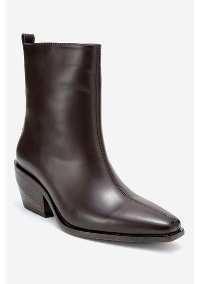 Luvishoes Luvi Shoes Lexıa Kahverengi Cilt Hakiki Deri Kadın Western Bot Kahverengi