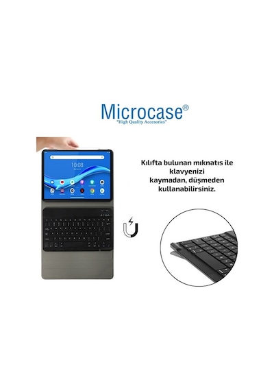 Lenovo Uyumlu M10 Fhd Plus Tb-X606 X606F Bluetooth Klavyeli Kılıf - Bkk4