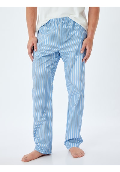 Koton Oversize Pijama Altı Pamuklu Beli Lastikli Cep Detaylı Pamuklu Mavi Çizgili 4slm50006mw Mavi Koton Oversize Pijama Altı Pamuklu Beli Lastikli Cep Detaylı Pamuklu Mavi Çizgili 4slm50006mw Mavi