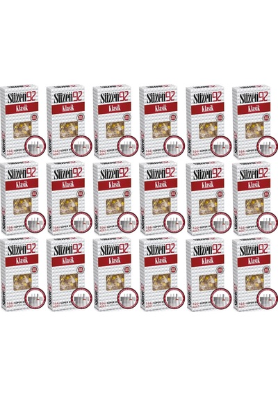 Süzen92 Klasik Sigara Ağızlık Filtresi 2592 Adet Fırsat 18pk 144