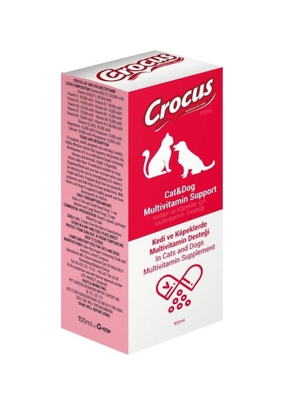 Crocus Kedi Köpek Multivitamin Destek 100 ML
