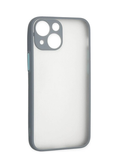 Apple İphone 15 Plus Kılıf Montreal Silikon Kapak - Gri 0.2M-Çok Renkli