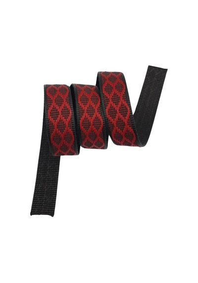 Angel Çanta Aksesuar 3 Cm Polyester Kolon Siyah Kırmızı 1 Metre