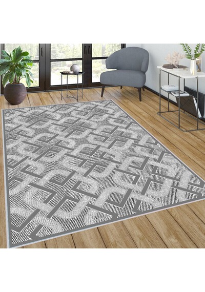 Rovigo Home Dijital Baskı Yıkanabilir Kaymaz Taban Salon Halısı RVG0031-SD1002 Çok Renkli
