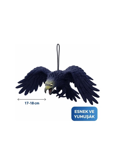 Asılabilir Lateks Kartal Dekor Süsü Siyah 17-18 Cm 1