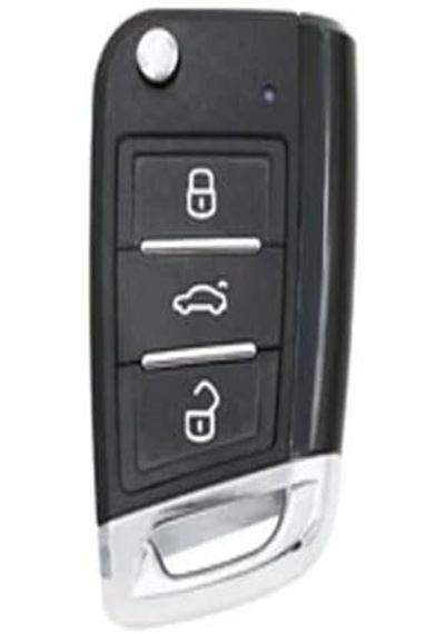 Autohan Keys Universal Golf Tipi Sustaıı Akıllı Oto Kumanda, 3 Butonlu, 433 Mhz, Kodlanabilir Uzaktan Kumanda Anahtarı