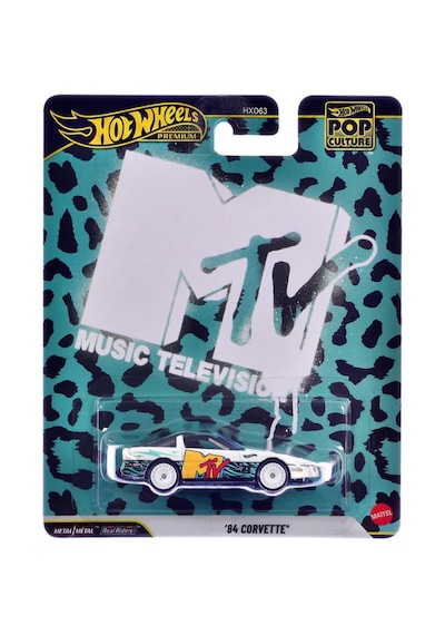 Hot Wheels Premium - '84 Chevrolet Corvette - Mtv 1/64 Pop Culture - Jhw93 Beyaz