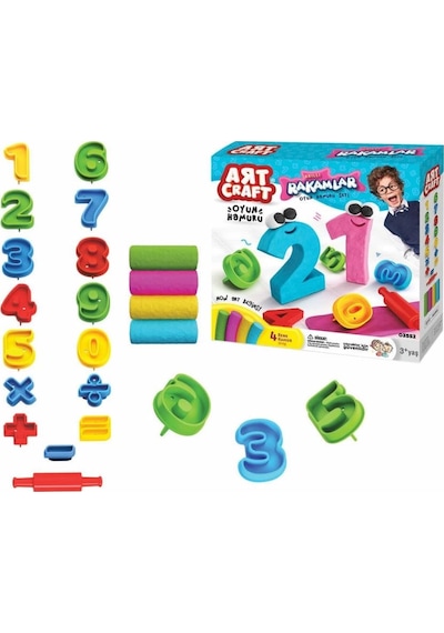 Mey İthalat 03552 3d Rakamlar Hamur Set 200gr