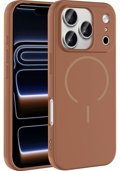 Apple iPhone Uyumlu 17 Pro Max Kılıf M-safe Şarj Özellikli Zore Meta Kapak Çok Renkli