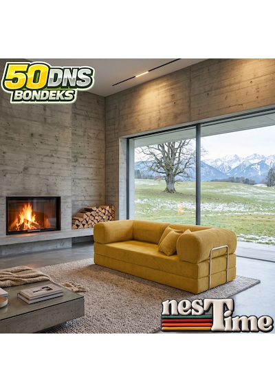 Nestime 200x100 Comfortnest Kanepe / Aktivite Koltuğu / Yatak 50 Dns Dayanıklı Orta Sert Sünger, Çıkarılabilir Kılıf, Pati Dostu Fitilli Kadife Kumaş Hardal Nestime 200x100 Comfortnest Kanepe / Aktivite Koltuğu / Yatak 50 Dns Dayanıklı Orta Sert Sünger, Çıkarılabilir Kılıf, Pati Dostu Fitilli Kadife Kumaş Hardal