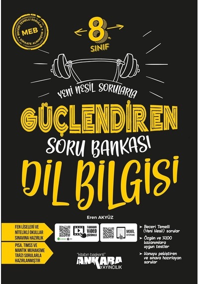 8. Sınıf Dil Bilgisi Güçlendiren Soru Bankası - Ankara 8. Sınıf Dil Bilgisi Güçlendiren Soru Bankası - Ankara