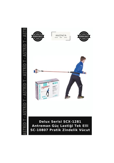 Delux Serisi Scx-1281 Antreman Güç Lastiği Tek Elli Sc-10807 Pratik Zindelik Vücut Çok Renkli
