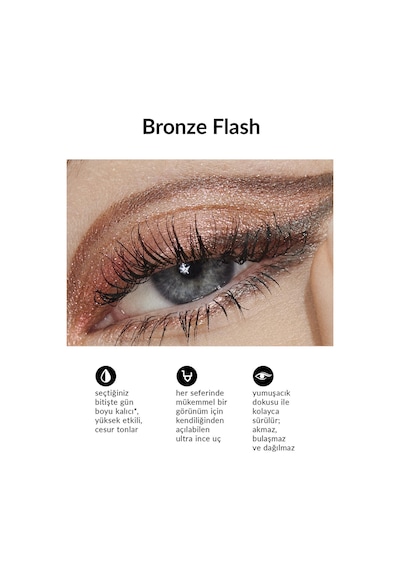 Glimmerstick Asansörlu Kromatik Göz Kalemi Bronze Flash 0