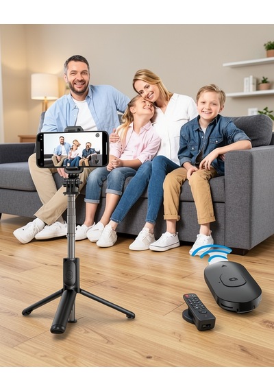 Selfie Çubuğu 360 Derece Dönebilen Bluetooth Uzaktan Kumandalı Uuczselfieçubuğu Belirtilmemiş