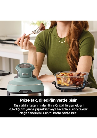 Ninja Crispi 4-In-1 Taşınabilir Cam Hazneli Pişirme Sistemi