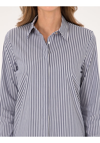 Pierre Cardin Kadın Mavi Gömlek Desenli 50314122-vr036 Mavi