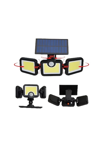 Solar Sensörlü Led Projektör Hareket Algılayıcılı Güneş Enerjili Bahçe Lambası Dış Mekan Aydınlatma