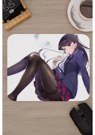 Komi Can't Communicate Dikişli Kauçuk Oyuncu Mousepad V5 - 22x18 Gaming Mouse Pad