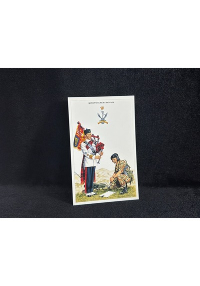 1995 İngiltere Kartpostal Britanya Ordusu Postcard The British Army Series No.59 Queen's Gurkha Signals By Geoff White