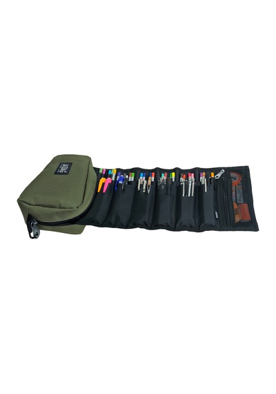 Jacbag Organizer Roll Up-rulo Organizer Kalem Çantası Organizer Roll Up-haki renkli