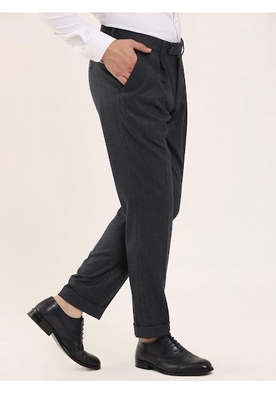 Dufy Lacivert Erkek Slim Fit Pantolon - 97704 Lacivert