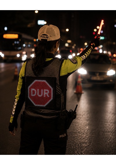 İpixi - Akıllı Led Ekranlı Güvenlik Ve Uyarı Yeleği