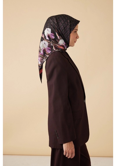 Maisa Susen Tivil İpek Eşarp 90 90 Cm - Bordo 4982