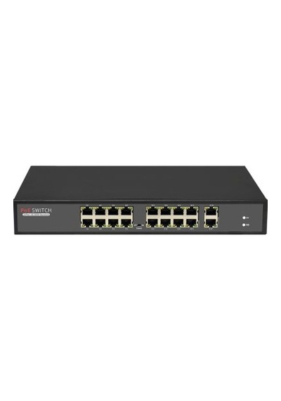 Poe Switch 10/100M 16+2 Uplink Port