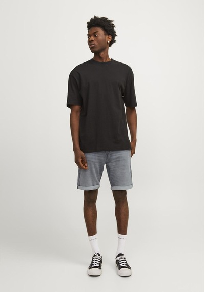 Jack & Jones Erkek Rick Icon 370 Denim Sort 12249214 Grey Denim Gri