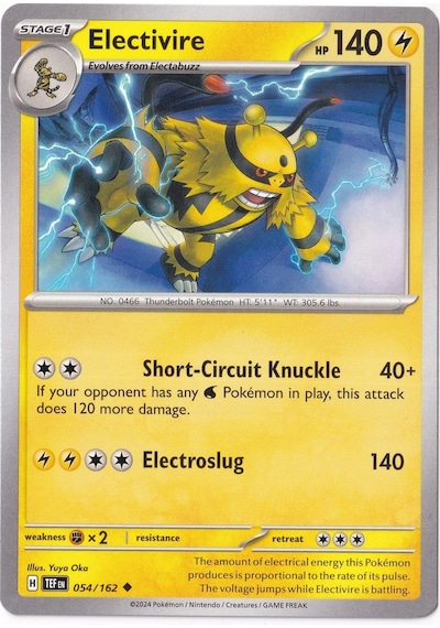 Electivire 054/162 - Temporal Forces - Pokemon Kartı Mint