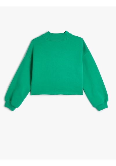 Koton Sweatshirt Uzun Kollu Dik Yaka Yılbaşı Temalı Baskı Detaylı Pamuklu Yeşil 5wkg10545ak Koyu Yeşil Koton Sweatshirt Uzun Kollu Dik Yaka Yılbaşı Temalı Baskı Detaylı Pamuklu Yeşil 5wkg10545ak Koyu Yeşil