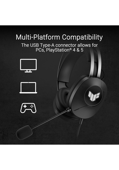 Asus Tuf Gaming H1 Gen Ii Kulaklik Hafi F 297g, Kablolu Usb-a Ba