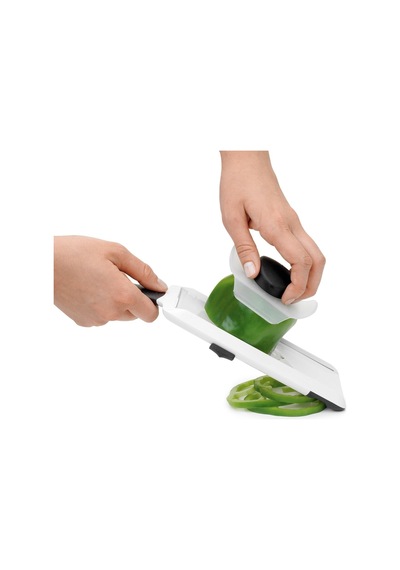 Ayrex Good Grips Paslanmaz Çelik Bıçaklı Sebze Dilimleyicisi/el Dilimleyicisi, Beyaz Diğer