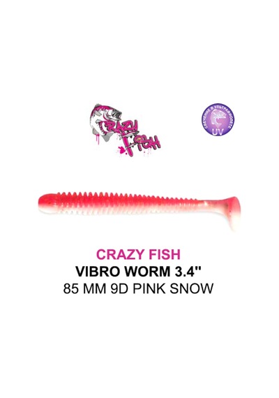 Crazy Fısh Vıbro Worm 85 Mm Aromalı Silikon Yem