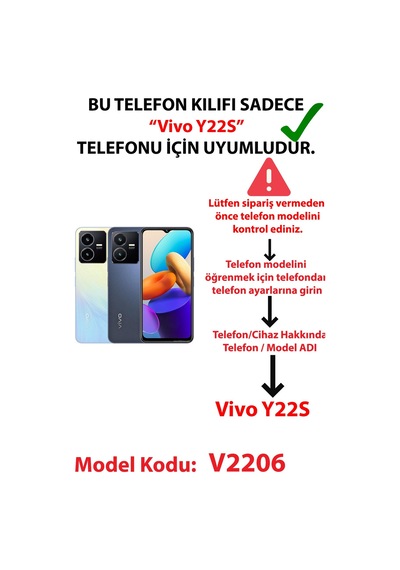 Vivo Y22s - Y35 Uyumlu Modern Renk Paleti Baskılı Silikon Kılıf