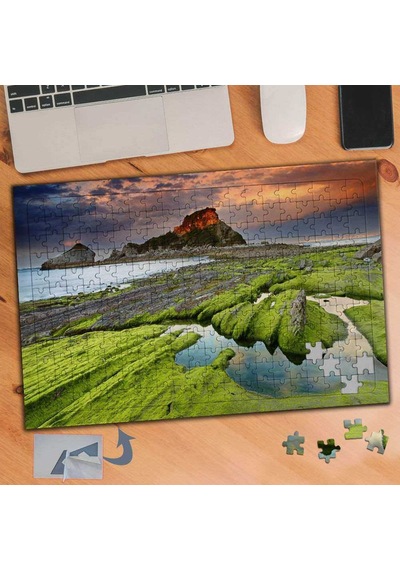 Volkanik Doğal Manzarası 240 Parça Puzzle Yapboz Tablo-961