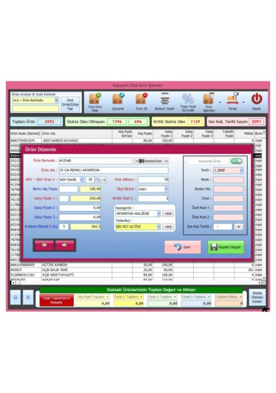Barkodlu Satış Programı - Masaüstü Okuyucu Ve Fiş Yazıcı