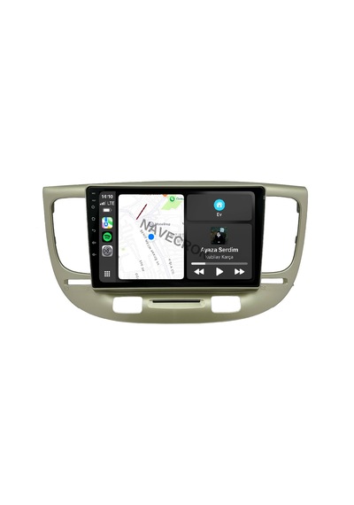 Kıa Rıo 2006-11 9" Uyumlu Androıd Multimedya Gerçek 2/32 Kablosuz Carplay Geri Görüş Kameralı 9"