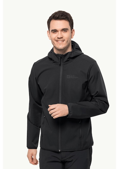 Jack Wolfskin Bornberg Hoody Erkek Softshell Mont 1307471-6000-sıyah Siyah